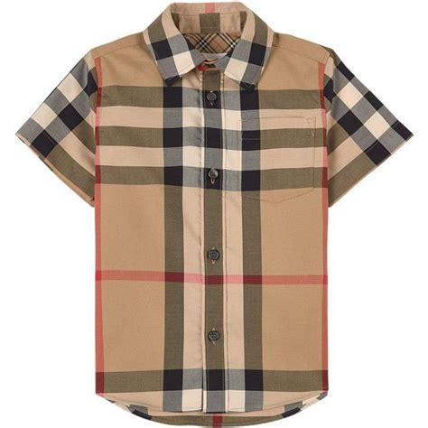 burberry 8021347|Check Stretch Cotton Shirt in Archive beige .